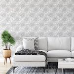 Papel de Parede Floral Branco
