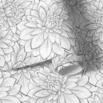 Papel de Parede Floral Branco