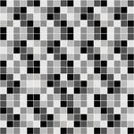 Papel de Parede Pastilhas Preto e Branco 