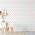 Papel de Parede Bolinhas Coloridas Infantil