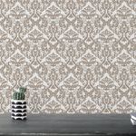 Papel de Parede Padrão Arabesco Ornamental 
