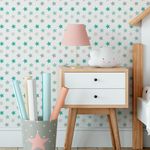 Papel de Parede de Estrelinhas Azuis 