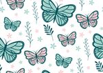Papel de Parede Infantil Borboletinhas 