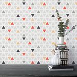 Papel de Parede Colorido com Triângulos 