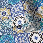 Papel de Parede Mosaico Azulejo Português 
