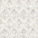 Papel de Parede Prata com Arabesco 