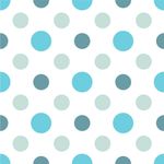 Papel de Parede Bolinhas (Tons de Azul)