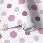Papel de Parede Bolinhas (Tons de Rosa)