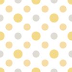 Papel de Parede Bolinhas (Tons de Amarelo)