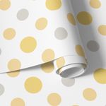 Papel de Parede Bolinhas (Tons de Amarelo)