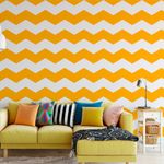 Papel de Parede Chevron Amarelo 