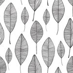 Papel de Parede Folhas Cinzas 