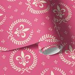 Papel de Parede Flor de Lis Rosa (Infantil)