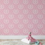 Papel de Parede Flor de Lis (Rosa Pastel)