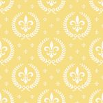 Papel de Parede Flor de Lis Amarela