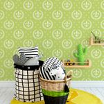 Papel de Parede Flor de Lis (Verde Limão)