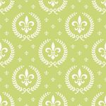 Papel de Parede Flor de Lis (Verde Limão)