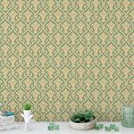 Papel de Parede Arabesco Damasco