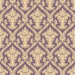 Papel de Parede Arabesco Damasco (Bordô)