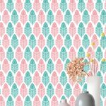Papel de Parede Penas Coloridas 