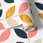 Papel de Parede Folhas Coloridas 
