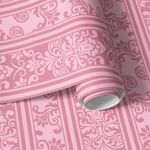 Papel de Parede Infantil Arabesco (Rosa Claro)