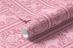 Papel de Parede Infantil Arabesco (Rosa Claro)