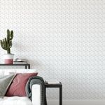 Papel de Parede 3D Abstrato (Branco)