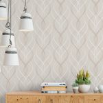 Papel de Parede Moderno (Linhas Onduladas)