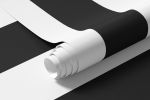 Papel de Parede Preto e Branco com Listras 