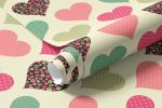 Papel de Parede Infantil Corações (Coloridos)