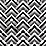 Papel de Parede 3D Triângulos (Preto e Branco)