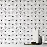 Papel de Parede Diamante e Coroa 