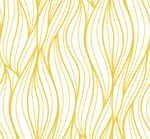 Papel de Parede Ondas Abstratas (Amarelas)