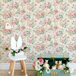 Papel de Parede Floral Delicado (Retro)