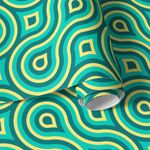 Papel de Parede Anos 70 (Ondas)