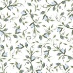 Papel de Parede Flores Delicadas (Azul)