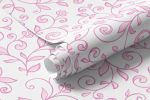 Papel de Parede Flores Delicadas (Rosa)