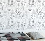 Papel de Parede Folhas Geométricas 