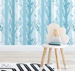 Papel de Parede Floresta (Azul)