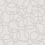 Papel de Parede Bege com Círculos 
