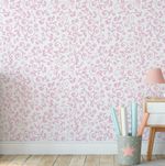 Papel de Parede Flores Delicadas (Rosa)