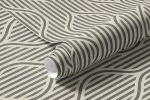 Papel de Parede Linhas Onduladas (Chumbo)