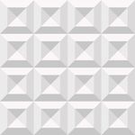Papel de Parede Branco Quadrados 3D 
