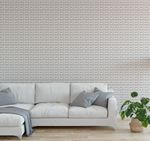 Papel de Parede Branco Quadrados 3D ll
