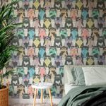Papel de Parede Gatinhos Coloridos 