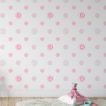 Papel de Parede Bolinhas (Tons de Rosa)