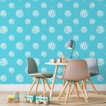 Papel de Parede Bolinhas (Fundo Azul)