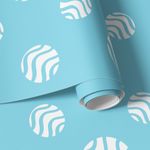 Papel de Parede Bolinhas (Fundo Azul)