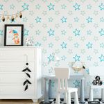 Papel de Parede Estrelas Azuis 